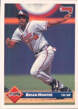 #290 Brian Hunter - Atlanta Braves - 1993 Donruss Baseball