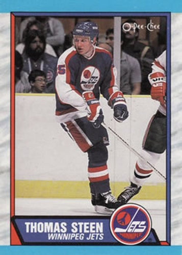 #290 Thomas Steen - Winnipeg Jets - 1989-90 O-Pee-Chee Hockey