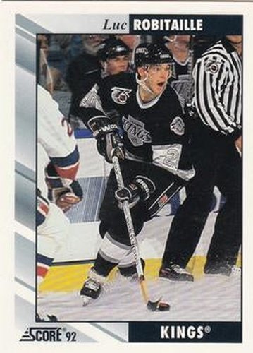 #290 Luc Robitaille - Los Angeles Kings - 1992-93 Score USA Hockey