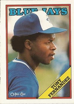 #290 Tony Fernandez - Toronto Blue Jays - 1988 O-Pee-Chee Baseball