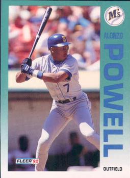 #290 Alonzo Powell - Seattle Mariners - 1992 Fleer Baseball