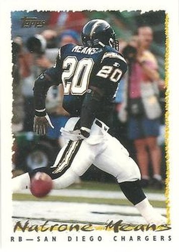 #290 Natrone Means - San Diego Chargers - 1995 Topps Football