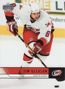 #290 Tim Gleason - Carolina Hurricanes - 2006-07 Upper Deck Hockey