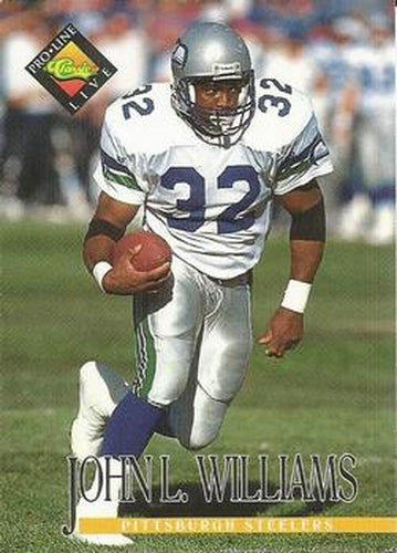 #290 John L. Williams - Pittsburgh Steelers - 1994 Pro Line Live Football