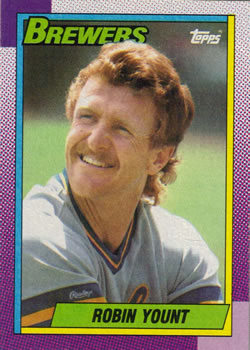 #290 Robin Yount - Milwaukee Brewers - 1990 Topps Baseball