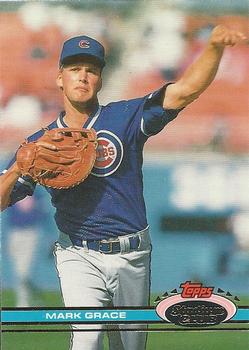 #290 Mark Grace - Chicago Cubs - 1991 Stadium Club Baseball