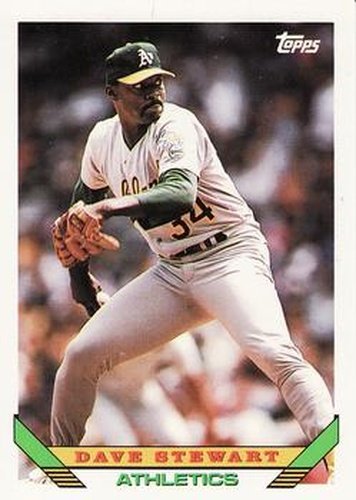 #290 Dave Stewart - Oakland Athletics - 1993 Topps Baseball