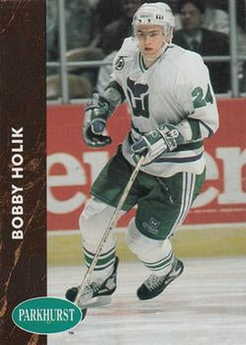 #290 Bobby Holik - Hartford Whalers - 1991-92 Parkhurst Hockey