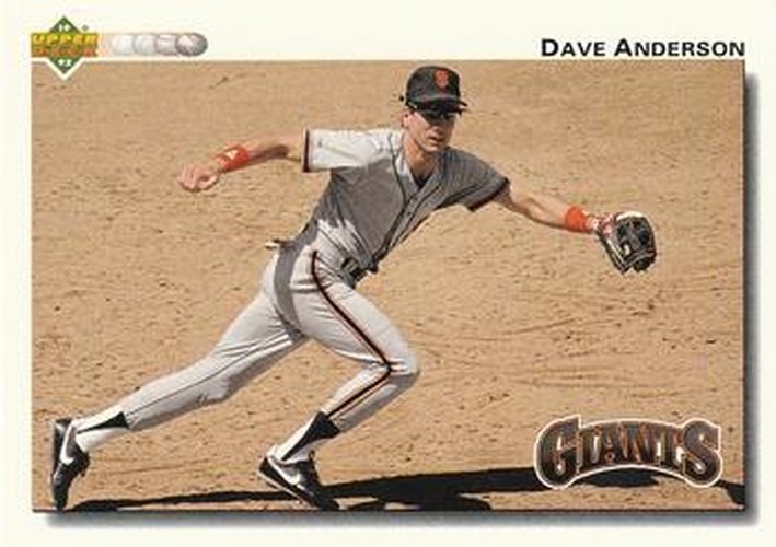 #290 Dave Anderson - San Francisco Giants - 1992 Upper Deck Baseball
