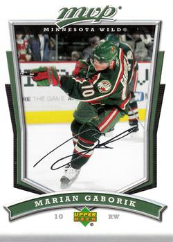 #290 Marian Gaborik - Minnesota Wild - 2007-08 Upper Deck MVP Hockey