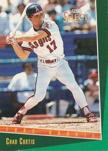 #290 Chad Curtis - California Angels - 1993 Select Baseball