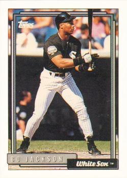 #290 Bo Jackson - Chicago White Sox - 1992 Topps Baseball