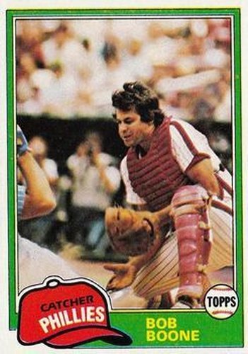 #290 Bob Boone - Philadelphia Phillies - 1981 Topps Baseball