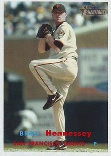 #290 Brad Hennessey - San Francisco Giants - 2006 Topps Heritage Baseball