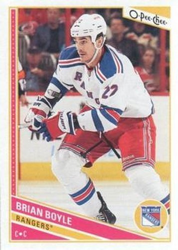 #290 Brian Boyle - New York Rangers - 2013-14 O-Pee-Chee Hockey