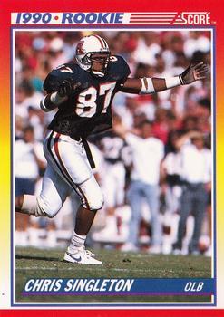 #290 Chris Singleton - Arizona Wildcats - 1990 Score Football