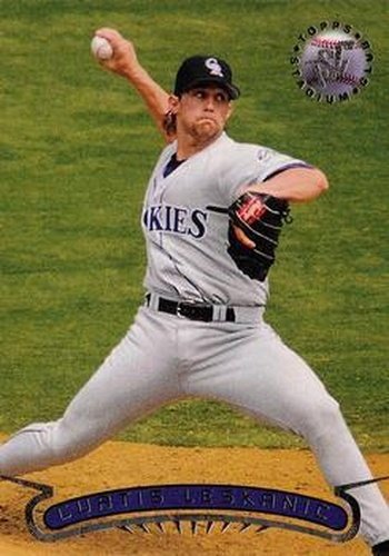 #290 Curtis Leskanic - Colorado Rockies - 1996 Stadium Club Baseball