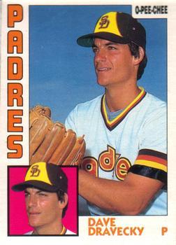 #290 Dave Dravecky - San Diego Padres - 1984 O-Pee-Chee Baseball