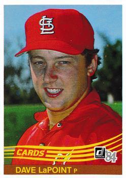 #290 Dave LaPoint - St. Louis Cardinals - 1984 Donruss Baseball