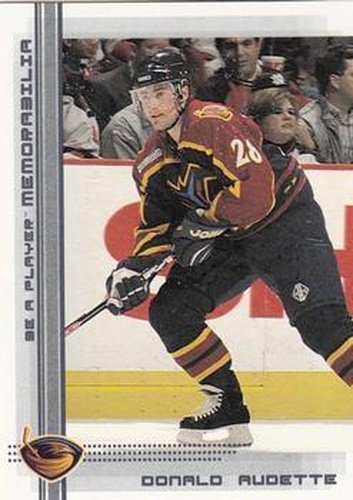 #290 Donald Audette - Atlanta Thrashers - 2000-01 Be a Player Memorabilia Hockey