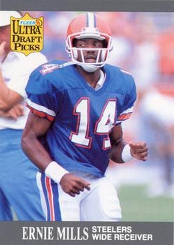 #290 Ernie Mills - Pittsburgh Steelers - 1991 Ultra Football