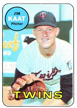 #290 Jim Kaat - Minnesota Twins - 1969 Topps Baseball