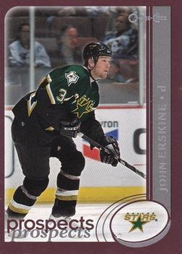 #290 John Erskine - Dallas Stars - 2002-03 O-Pee-Chee Hockey