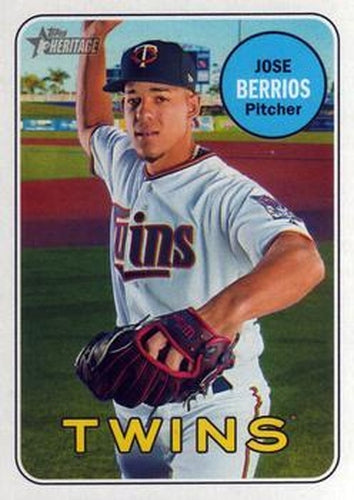 #290 Jose Berrios - Minnesota Twins - 2018 Topps Heritage Baseball