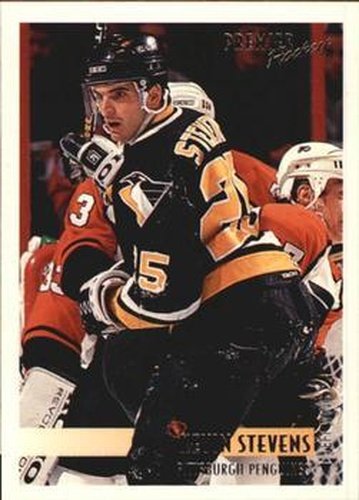 #290 Kevin Stevens - Pittsburgh Penguins - 1994-95 Topps Premier Hockey