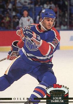 #290 Louie DeBrusk - Edmonton Oilers - 1992-93 Stadium Club Hockey