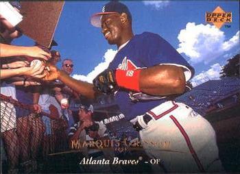 #290 Marquis Grissom - Atlanta Braves - 1995 Upper Deck Baseball