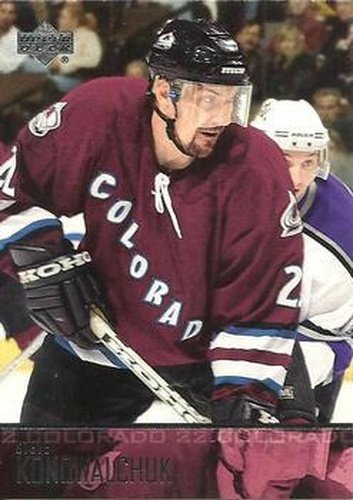 #290 Steve Konowalchuk - Colorado Avalanche - 2003-04 Upper Deck Hockey