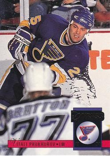 #290 Vitali Prokhorov - St. Louis Blues - 1993-94 Donruss Hockey
