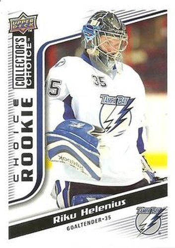 #290 Riku Helenius - Tampa Bay Lightning - 2009-10 Collector's Choice Hockey