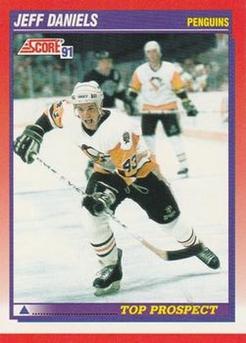 #290 Jeff Daniels - Pittsburgh Penguins - 1991-92 Score Canadian Bilingual Hockey