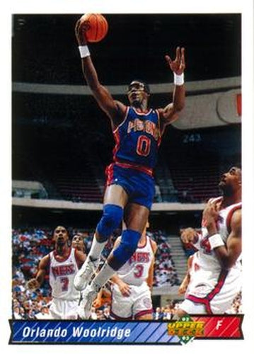 #290 Orlando Woolridge - Detroit Pistons - 1992-93 Upper Deck Basketball