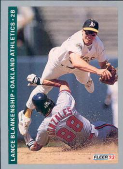 #290 Lance Blankenship - Oakland Athletics - 1993 Fleer Baseball