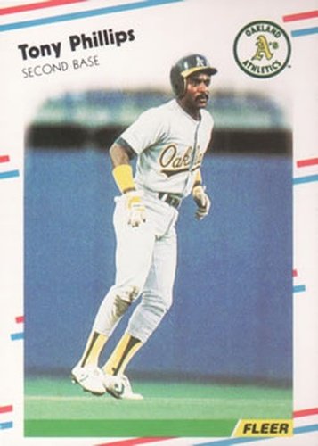 #290 Tony Phillips - Oakland Athletics - 1988 Fleer Baseball