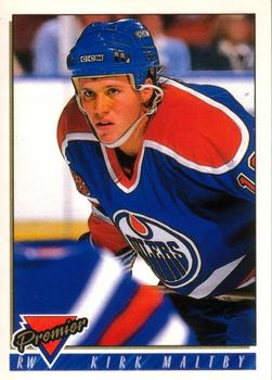 #290 Kirk Maltby - Edmonton Oilers - 1993-94 O-Pee-Chee Premier Hockey
