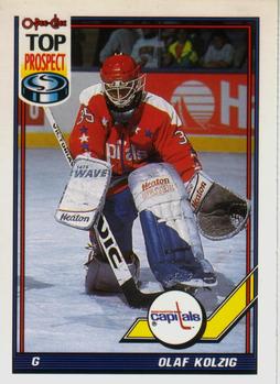 #290 Olaf Kolzig - Washington Capitals - 1991-92 O-Pee-Chee Hockey