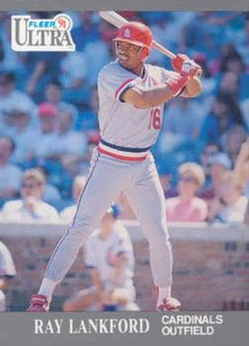 #290 Ray Lankford - St. Louis Cardinals - 1991 Ultra Baseball