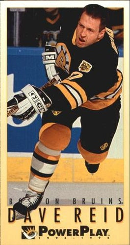 #290 Dave Reid - Boston Bruins - 1993-94 Fleer PowerPlay Hockey