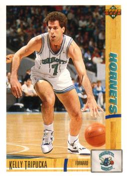 #290 Kelly Tripucka - Charlotte Hornets - 1991-92 Upper Deck Basketball