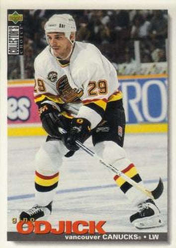 #290 Gino Odjick - Vancouver Canucks - 1995-96 Collector's Choice Hockey