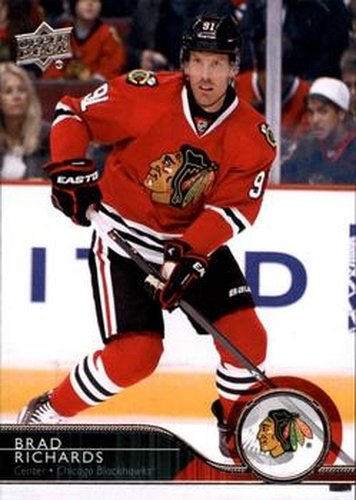 #290 Brad Richards - Chicago Blackhawks - 2014-15 Upper Deck Hockey