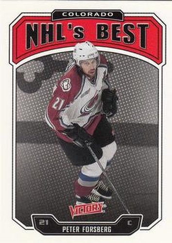 #291 Peter Forsberg - Colorado Avalanche - 2000-01 Upper Deck Victory Hockey