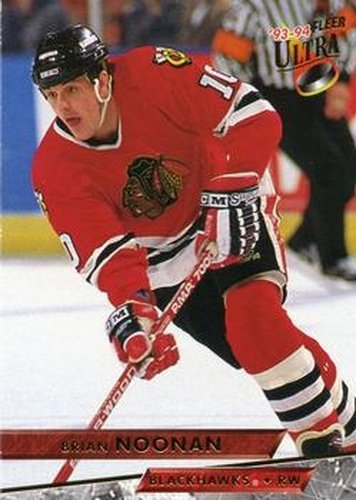 #291 Brian Noonan - Chicago Blackhawks - 1993-94 Ultra Hockey