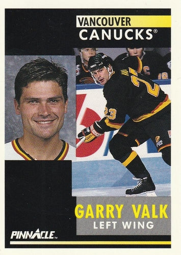 #291 Garry Valk - Vancouver Canucks - 1991-92 Pinnacle Hockey