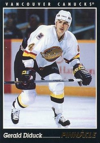 #291 Gerald Diduck - Vancouver Canucks - 1993-94 Pinnacle Hockey