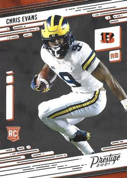 #291 Chris Evans - Cincinnati Bengals - 2021 Panini Prestige Football